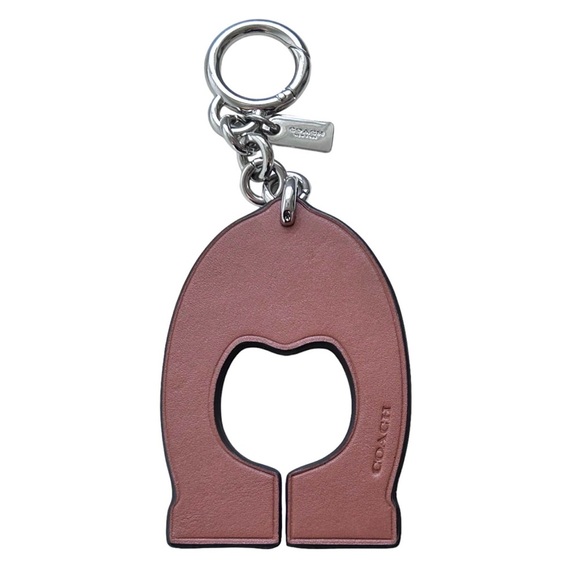 COACH New York Big C Varsity Red Leather Bag Charm NWOT - Picture 2 of 5